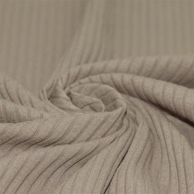 Taupe ribbjersey