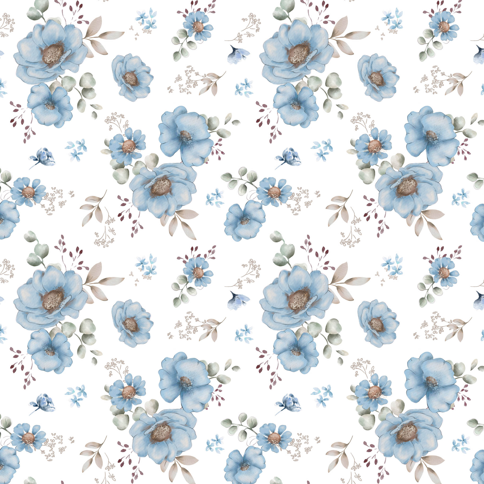 Floral Ida blå jersey
