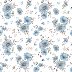 Floral Ida blå jersey