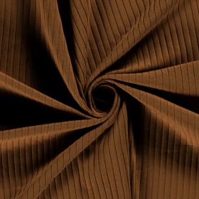 Brown ribbjersey