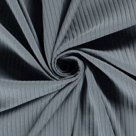 Steel blue ribbjersey