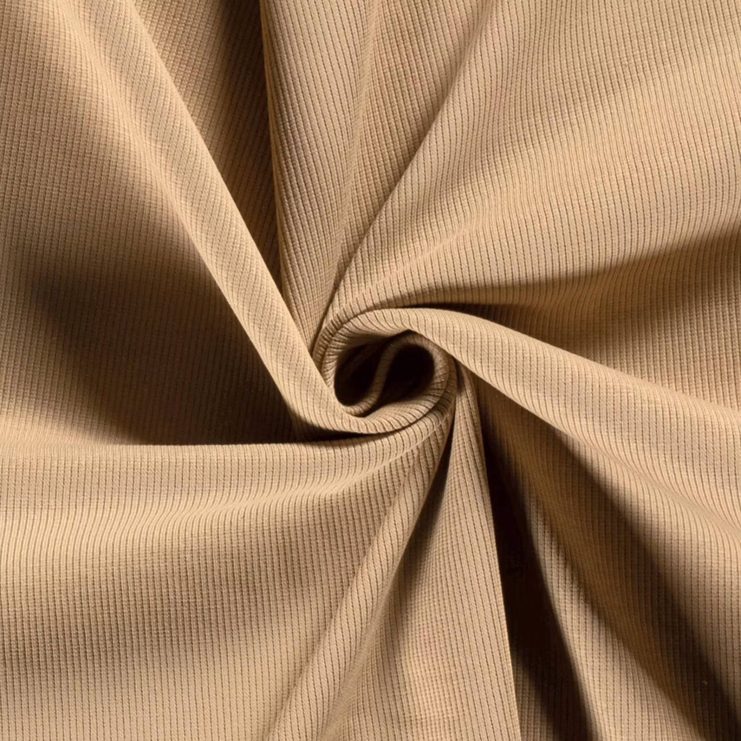 Dark camel ribbjersey