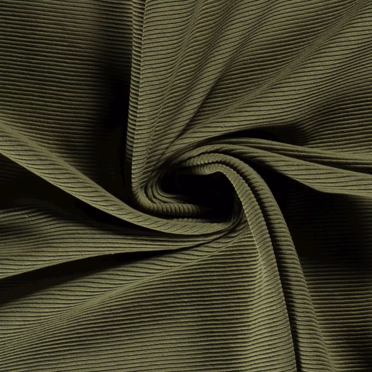 Forest green ottoman