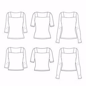 Olivia – square neck top