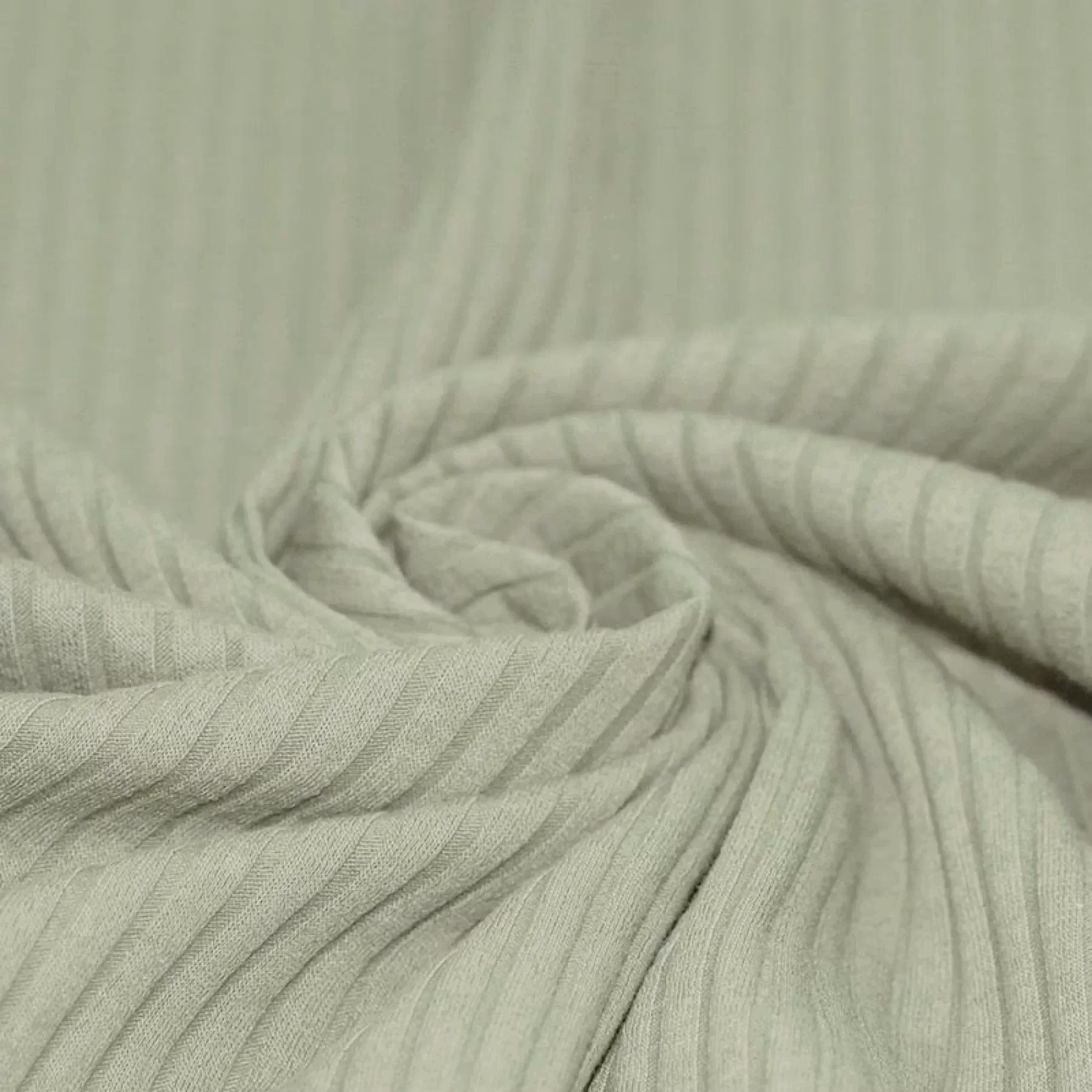Dusty green ribbjersey