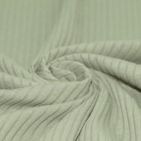 Dusty green ribbjersey