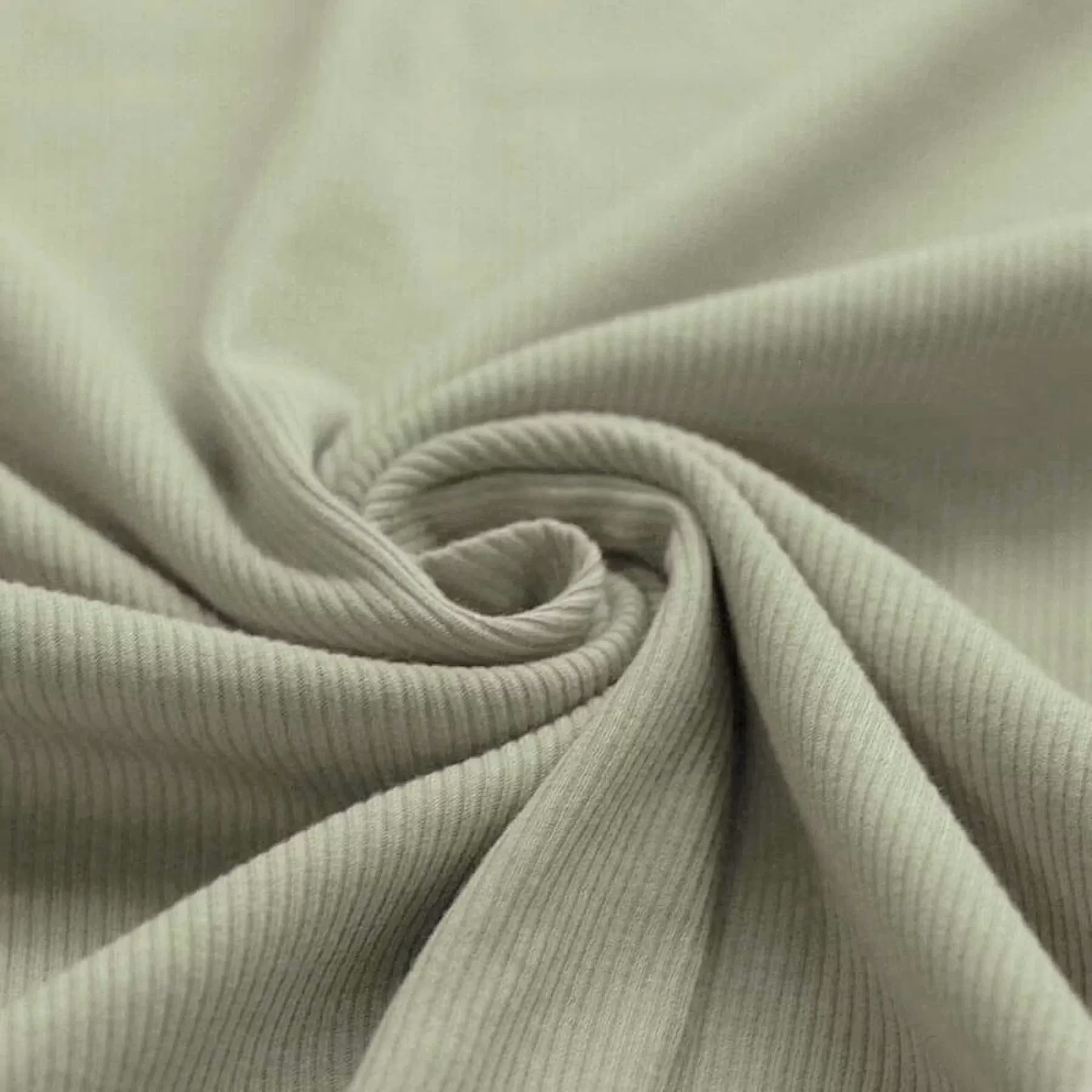 Dusty green ribbjersey