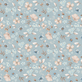 Floral Nina blå jersey