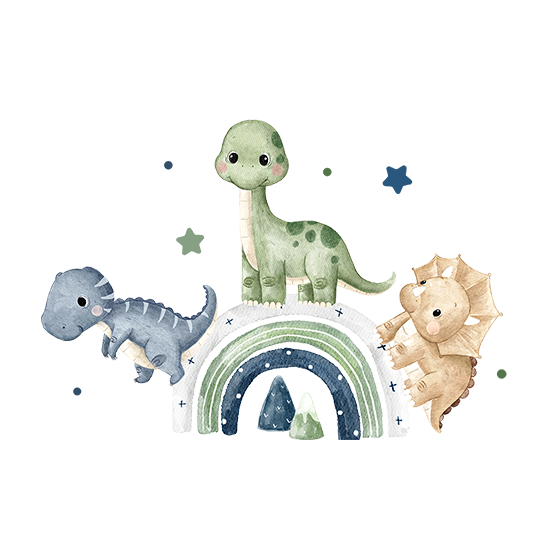 Dino på tur beige