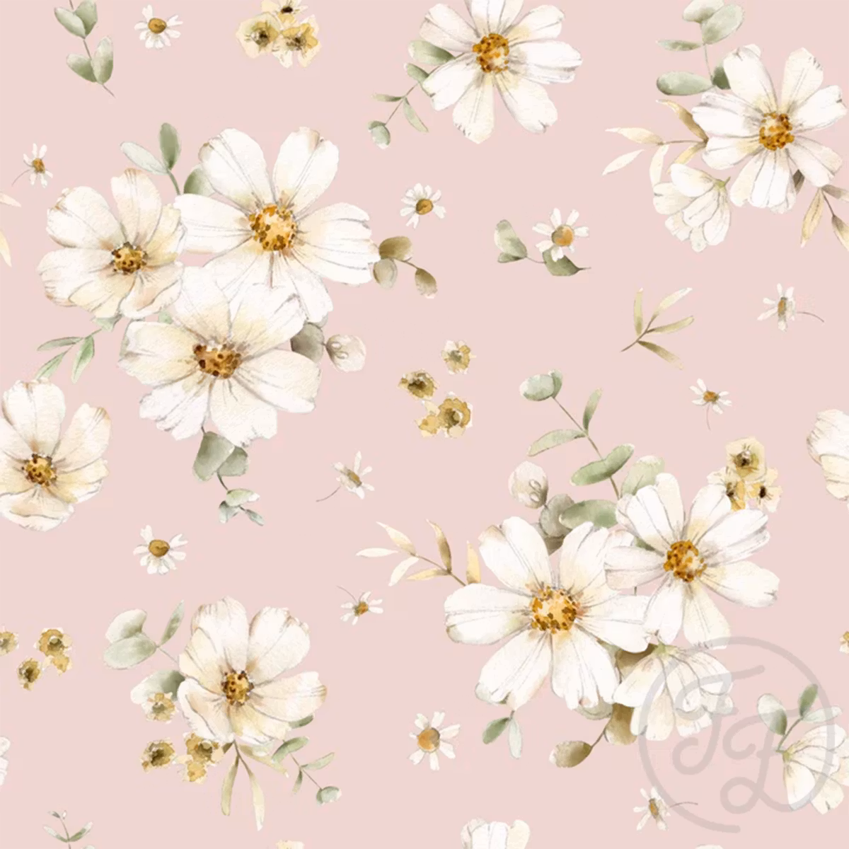 Floral Ingrid powder jersey