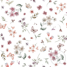 Floral Tiril white jersey