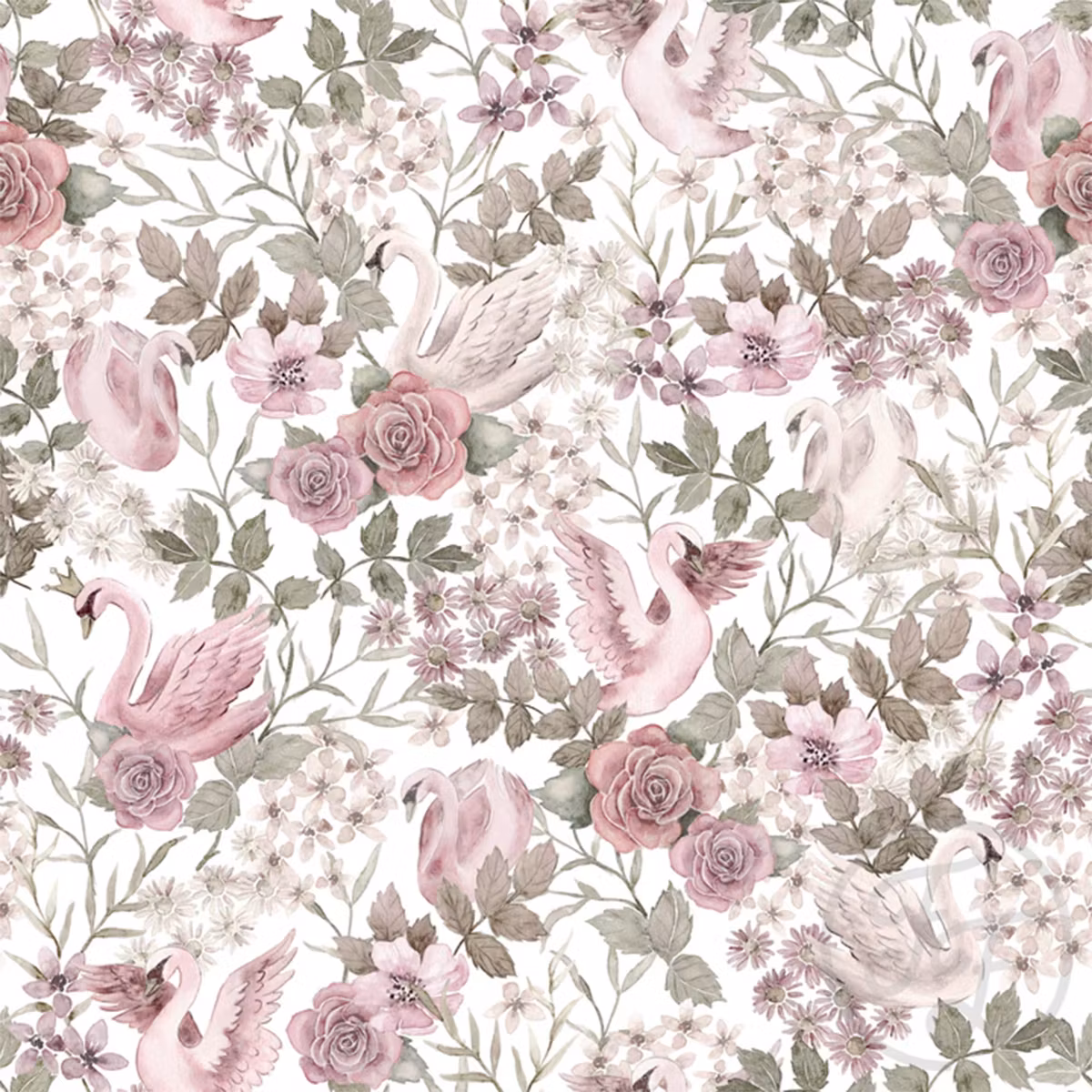 Swans & Flowers jersey