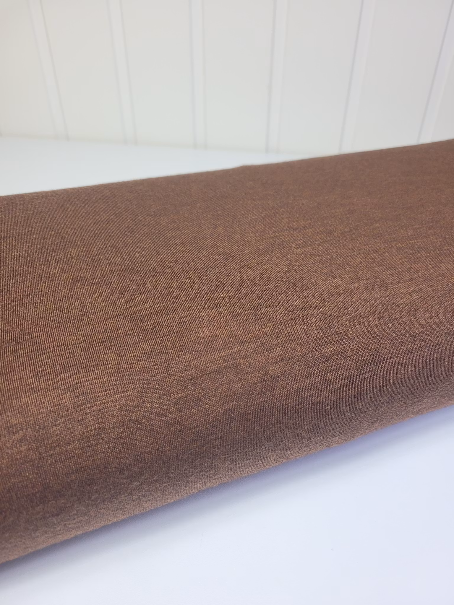 Merinoull interlock Brun