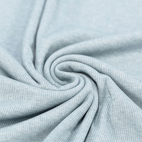 Blue melange ribbjersey