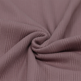 Old mauve uregelmessig ribbjersey