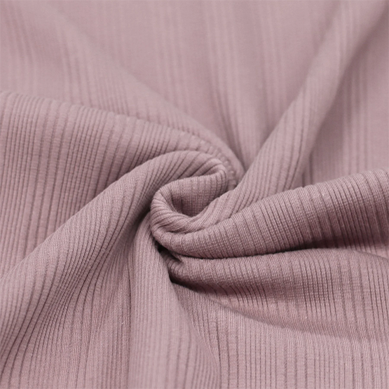 Old pink uregelmessig ribbjersey