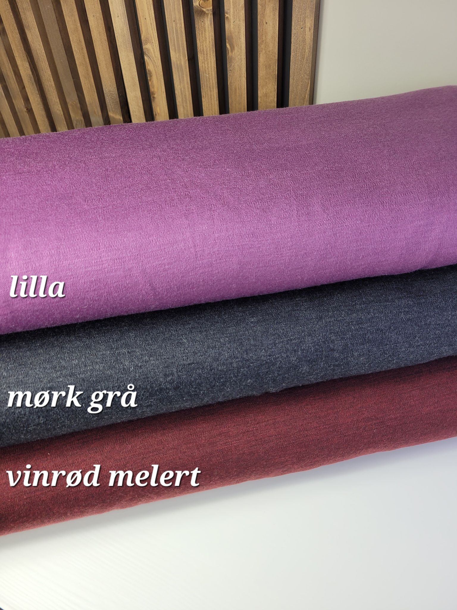 Merinoull interlock Mørk grå
