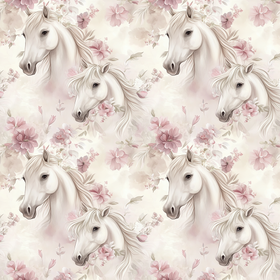 Hest og duse blomster jersey