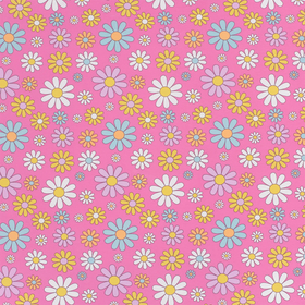 Flowers pink jersey