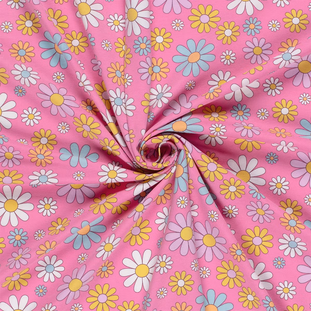 Flowers pink jersey