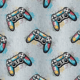 Gaming denim French terry