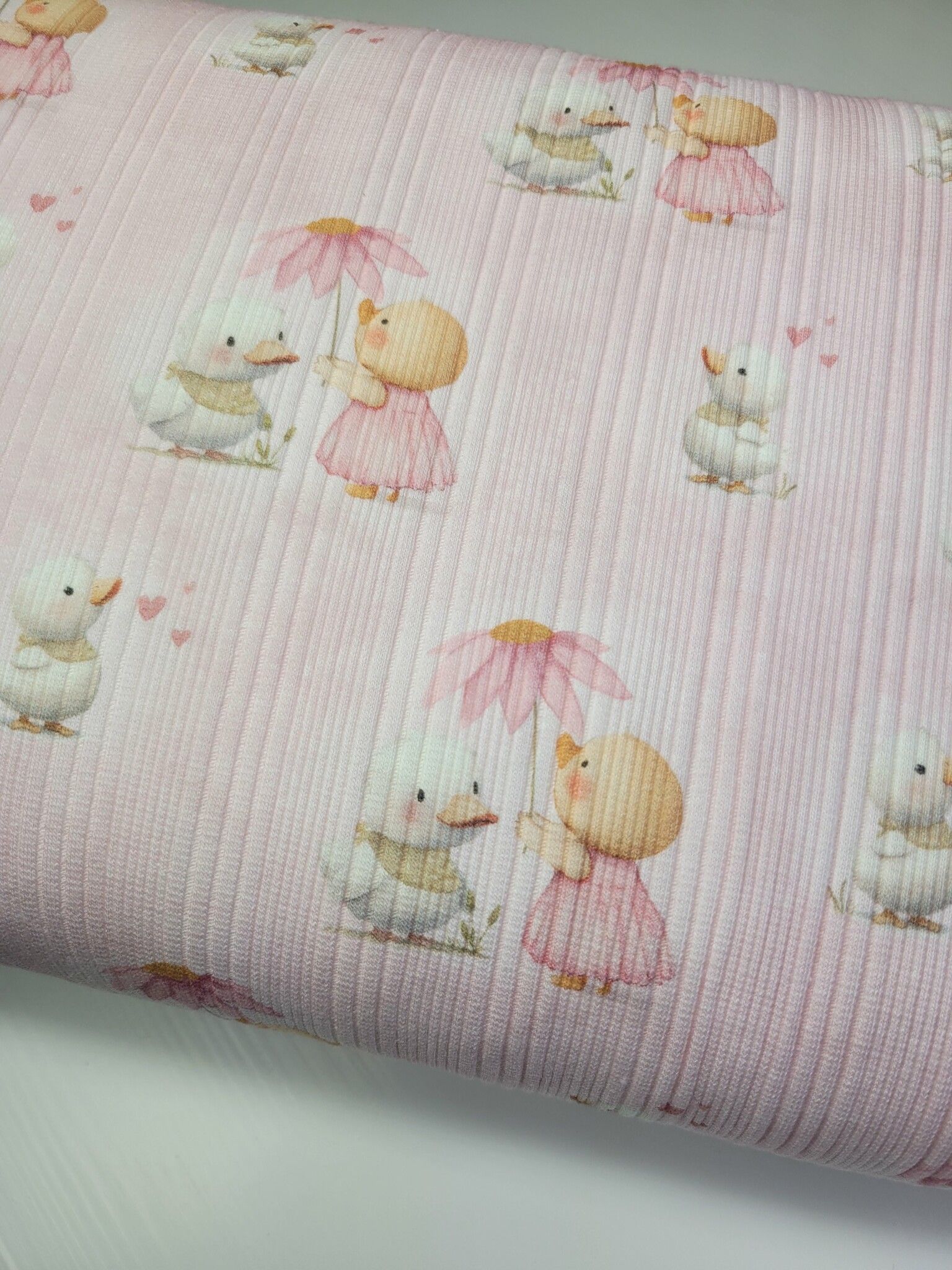 Cutieduck uregelmessig ribbjersey