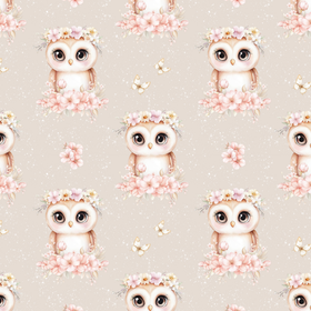 Ugle med blomster ribbjersey