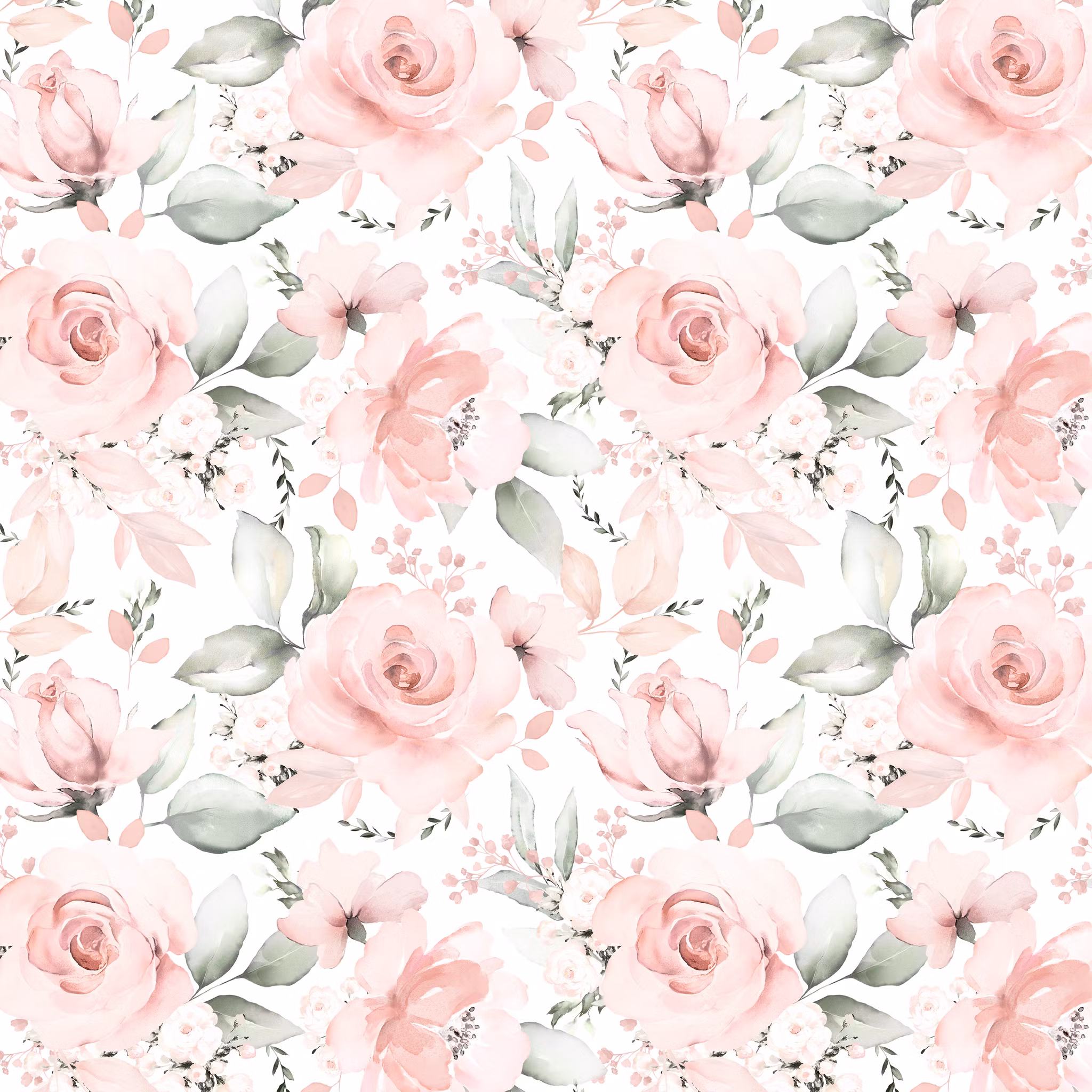 Floral Pretty uregelmessig ribbjersey