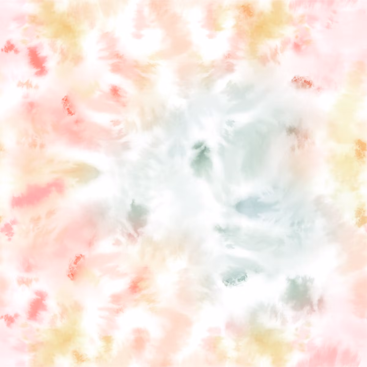 Pastel tiedye uregelmessig ribbjersey