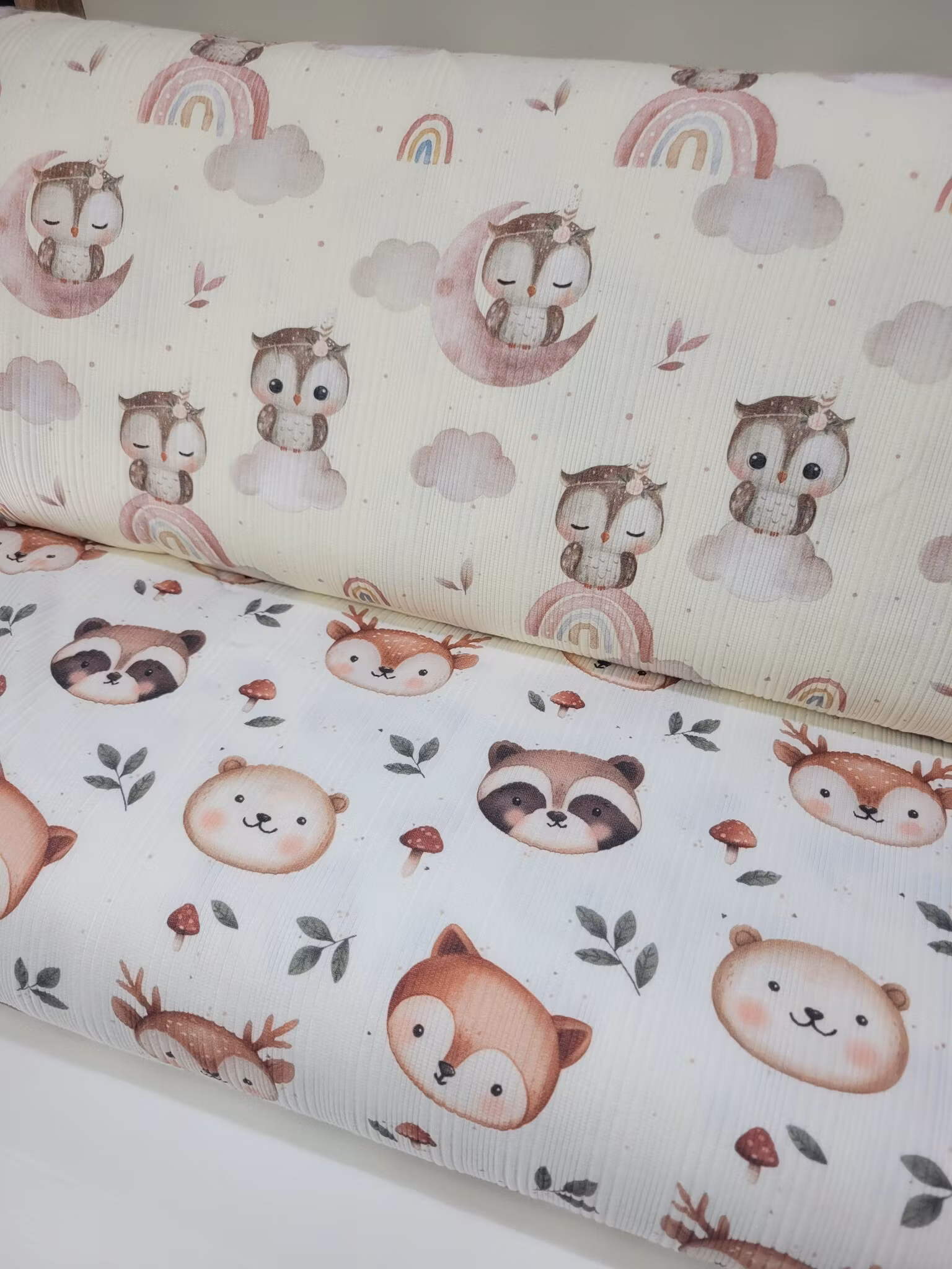 Woodland animals uregelmessig ribbjersey