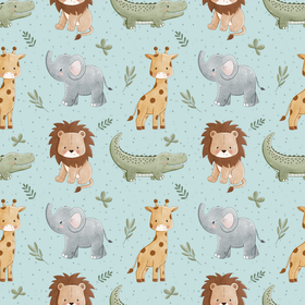 Baby safari French terry