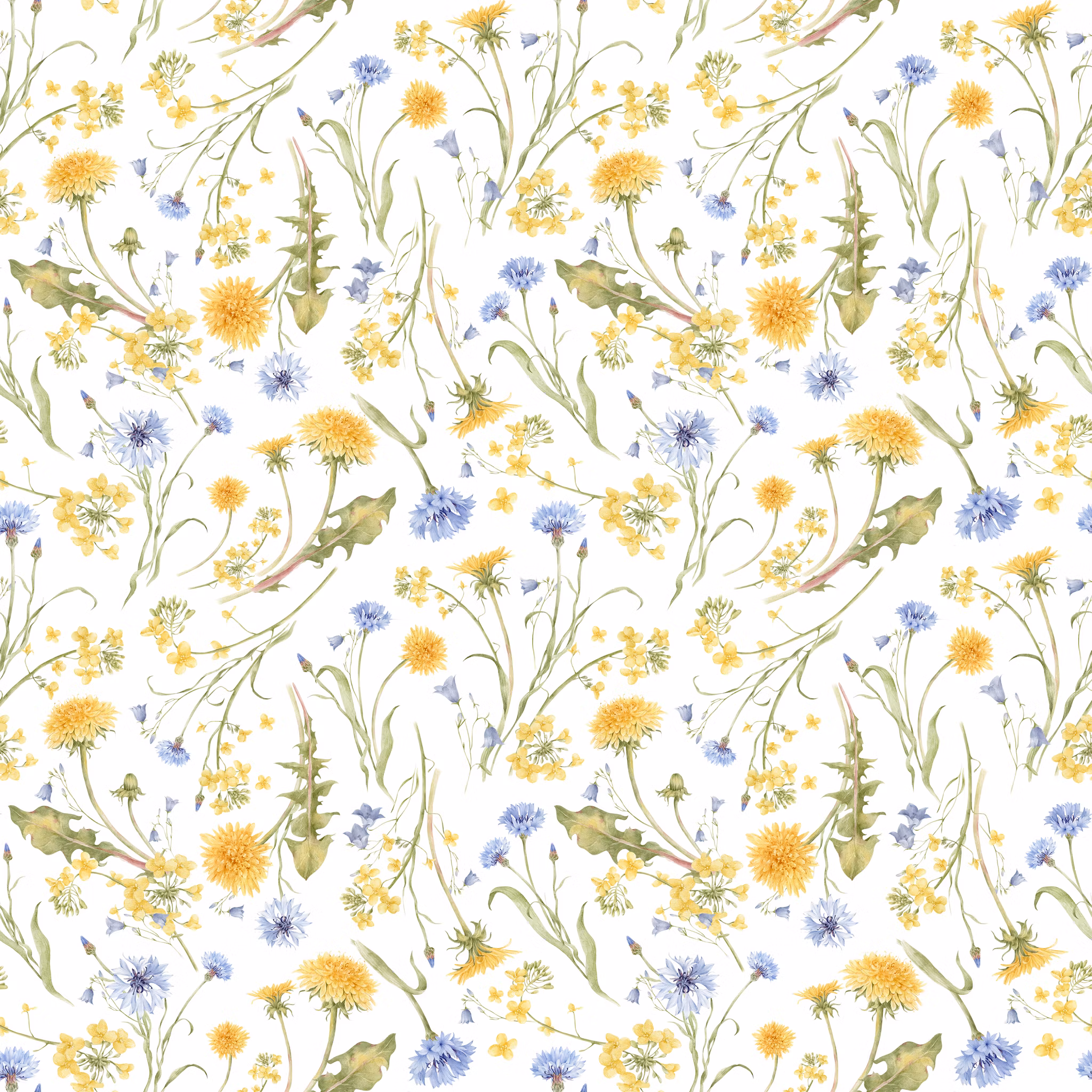 Løvetann i blomstereng jersey