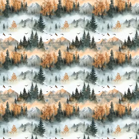 Mountains Bomulls Poplin