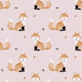 Fox pink French terry