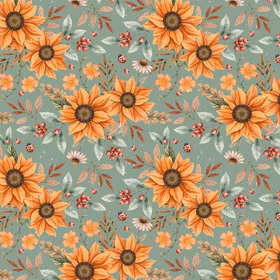 Floral Golden sunflower jersey