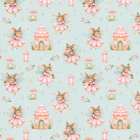 Fe mus med blomster jersey