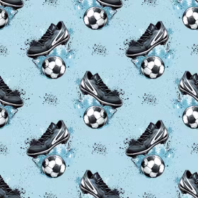 Fotball blå jersey