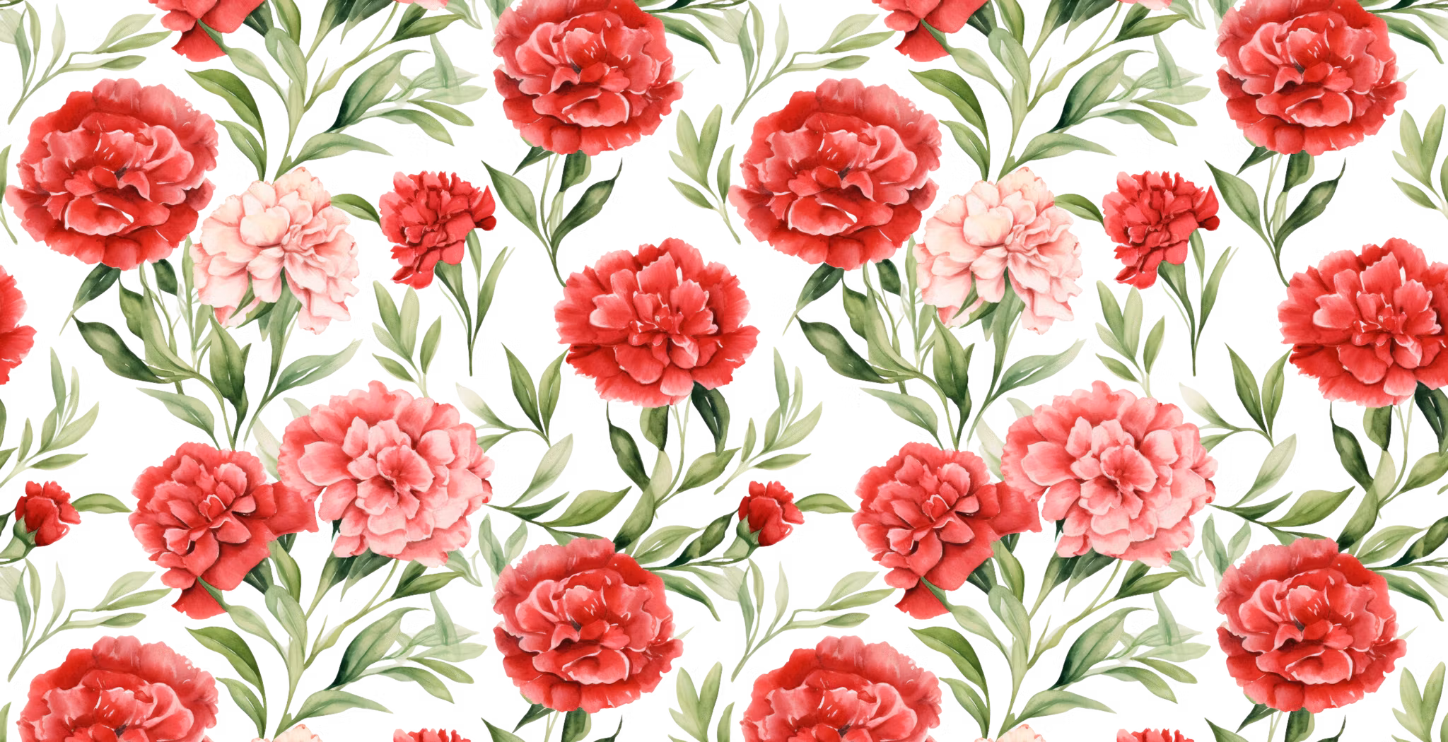 Floral Red klistremerke