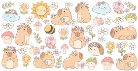 Capybara klistremerke