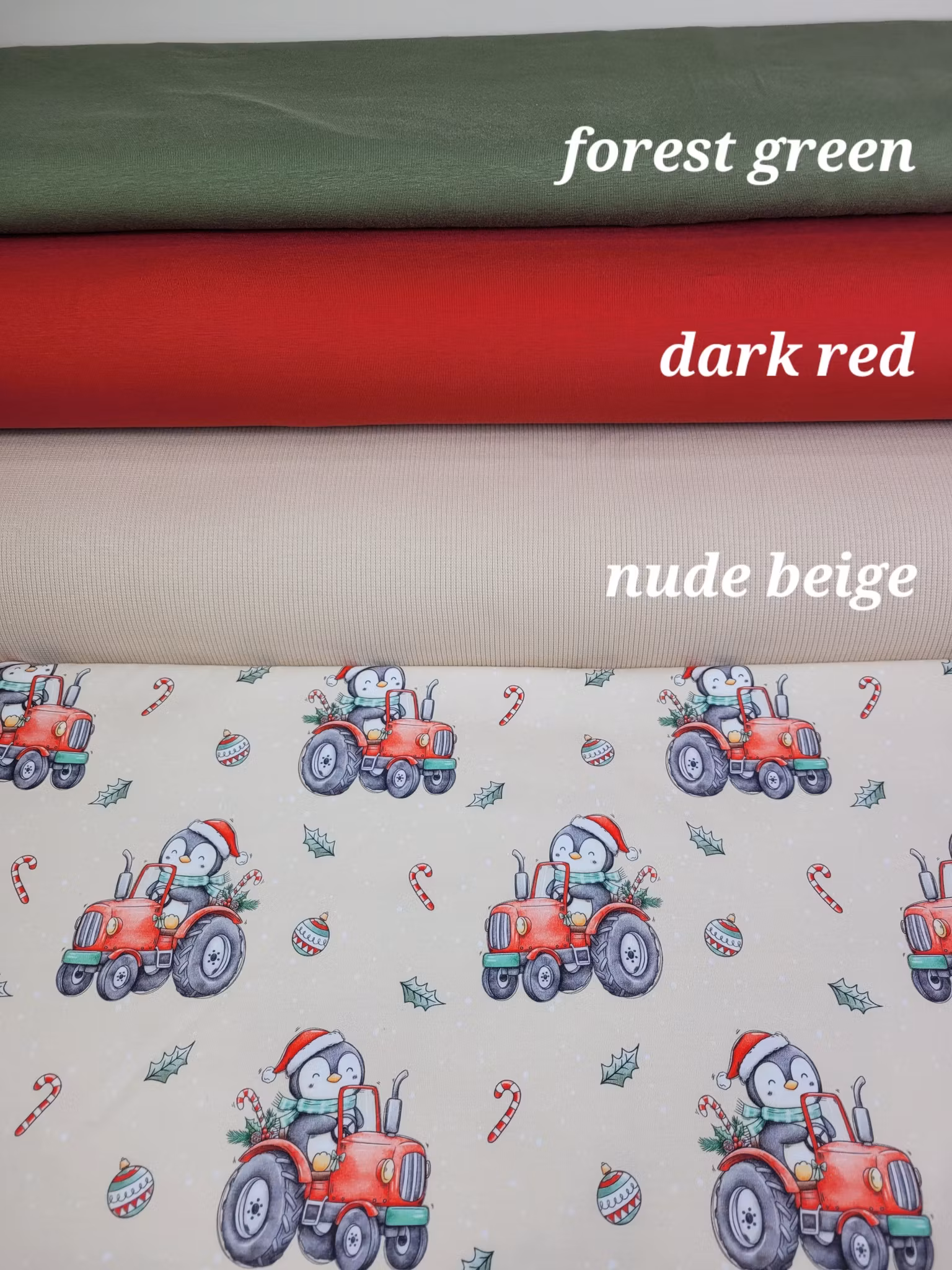 Traktor og pingu i julestemning jersey