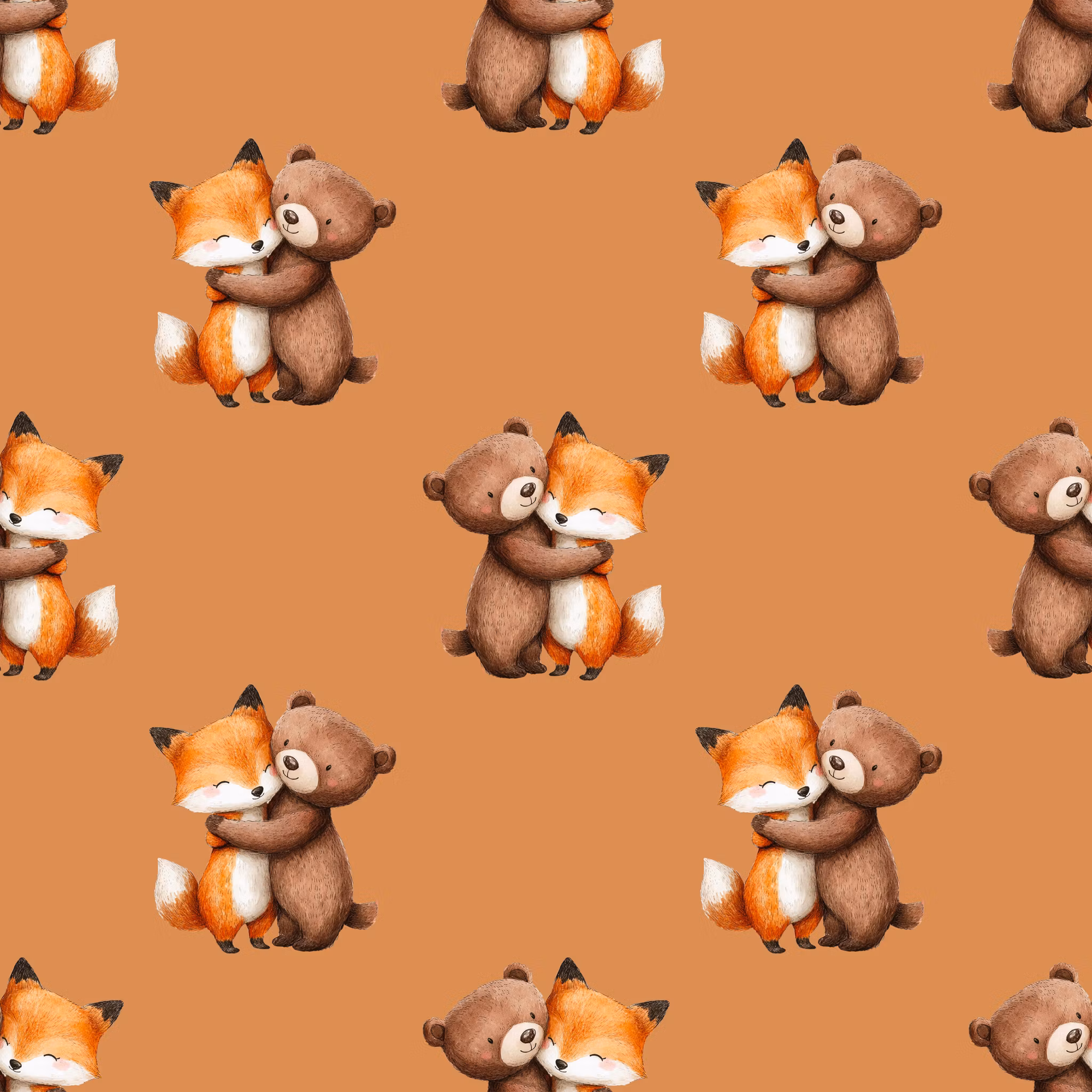 Bjørn og rev i kos jersey