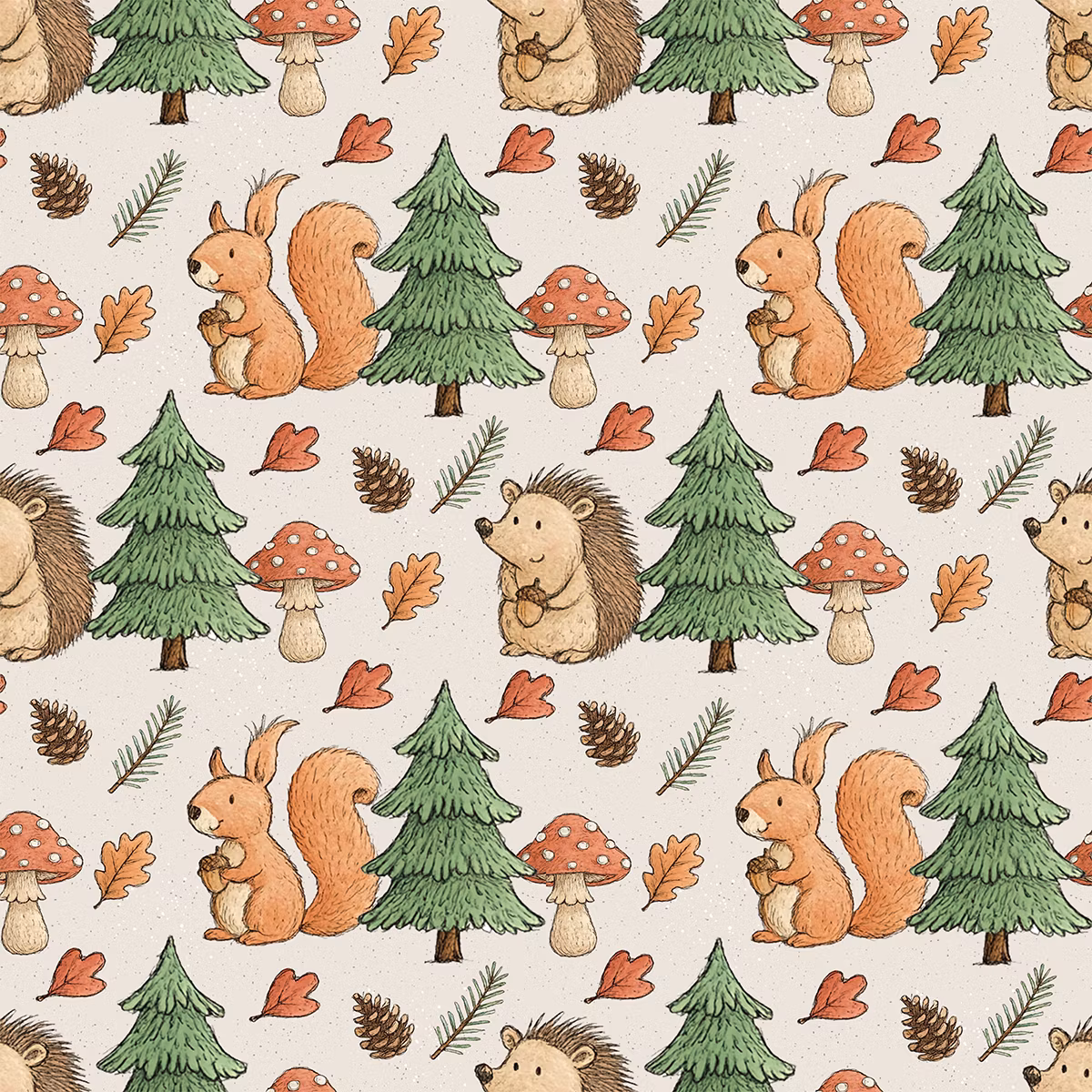 Skogsdyr i høststemning jersey