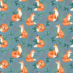 Revefamilie i skogen jersey