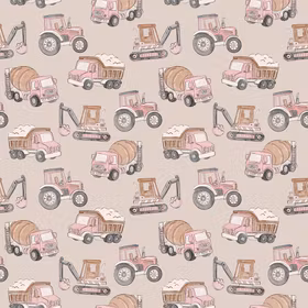 Annleggsmaskiner beige rosa French terry