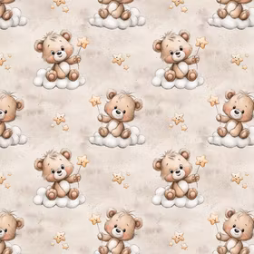 Bjørn i skyene French terry