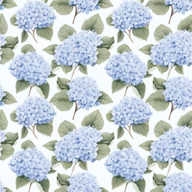 Peoner blå Bomulls Poplin