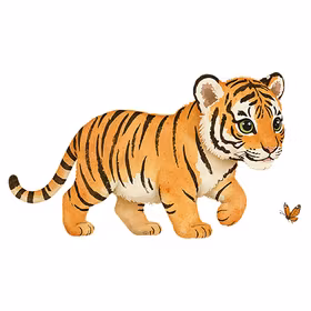 Tiger cubs in paradise