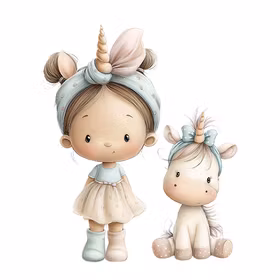 Jente med enhjørning