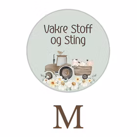 Størrelsesmerke med eigen logo: voksen