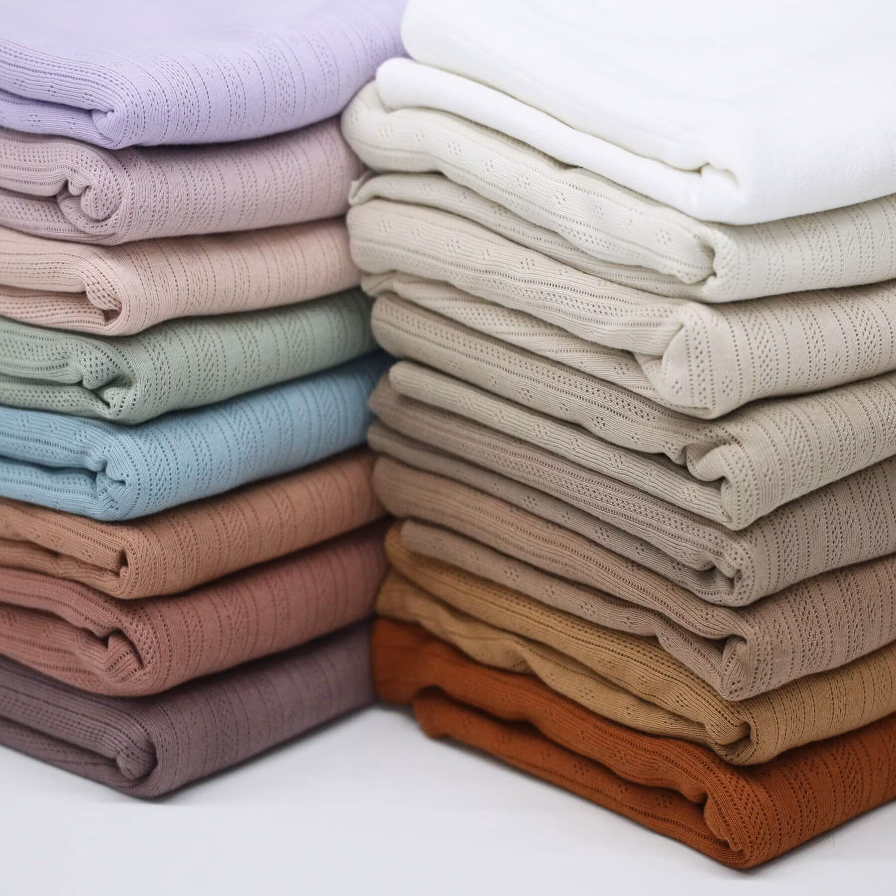 Natural beige pointelle